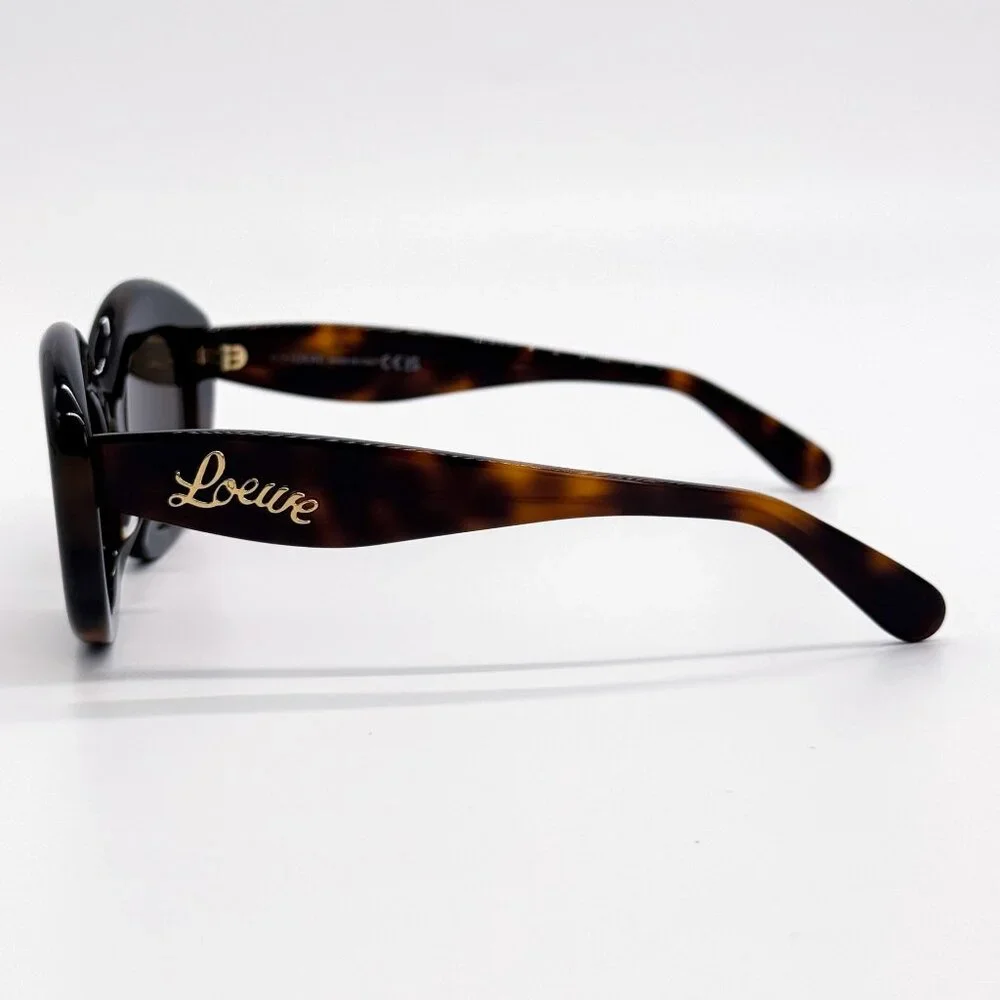 NEW LW40153F 52E, LOEWE WOMEN HAVANA GREY SUNGLASSES LOEWE